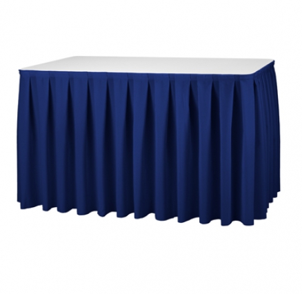 Box Pleat Skirting Royal Blue Dimensions