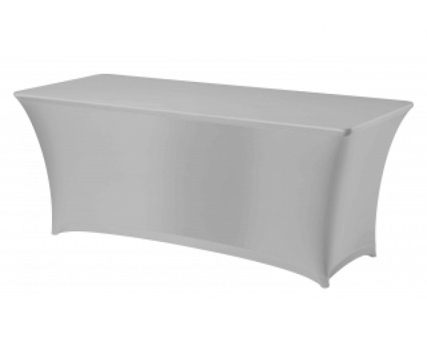 Silver Spandex Trestle Tablecloth 
