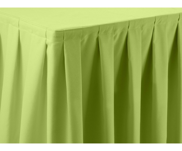 Apple Green Dimension Box Pleat Skirt 