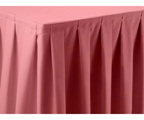Bubble Gum Pink Dimension Box Pleat Skirt 