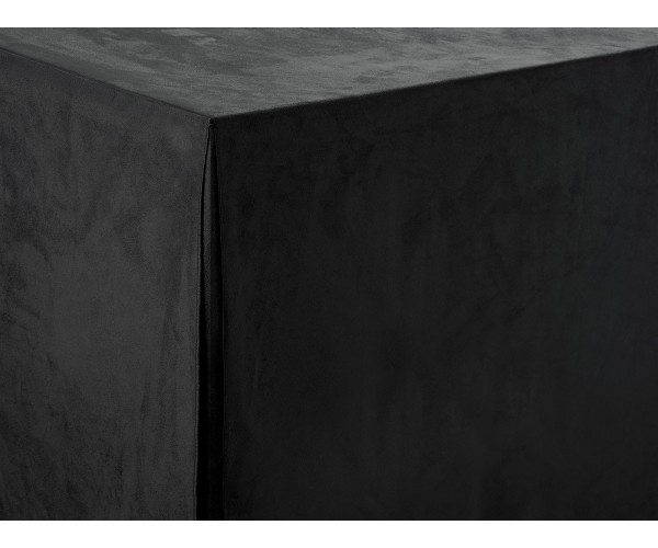 Black Sandringham Trestle Tablecloth 