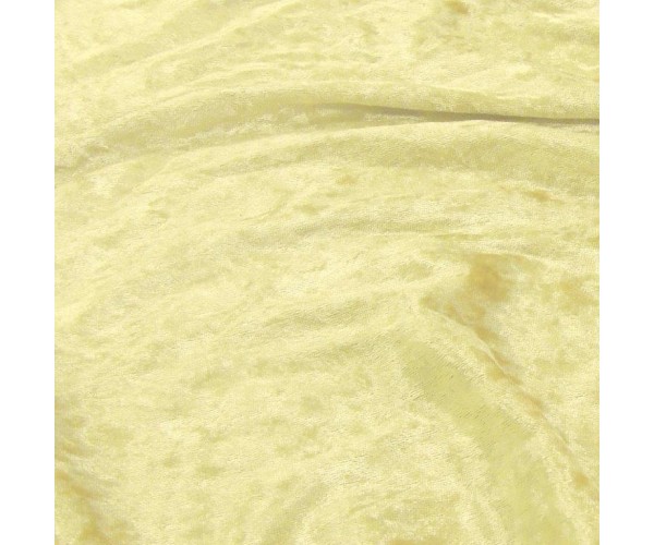 Cream Crushed Velvet 