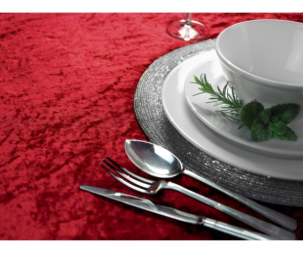 Burgundy Crushed Velvet 