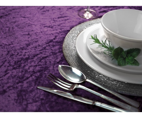 Purple Crushed Velvet 