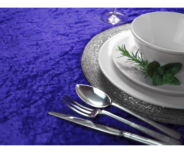 Royal Blue Crushed Velvet 