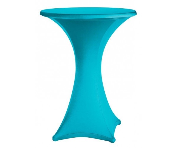 Turquoise Spandex  Poseur Tablecloth 