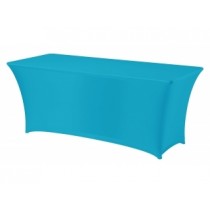 Turquoise Spandex Trestle Tablecloth 