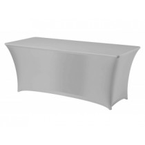 Silver Spandex Trestle Tablecloth 