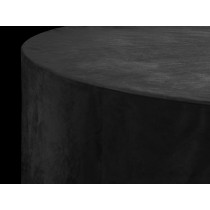 Black Sandringham Circular Tablecloth 