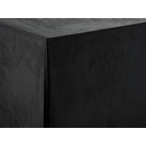 Black Sandringham Trestle Tablecloth 