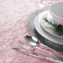 Pale Pink Crushed Velvet 