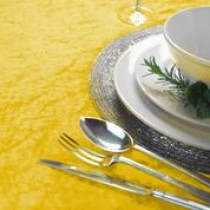 Yellow Crushed Velvet 