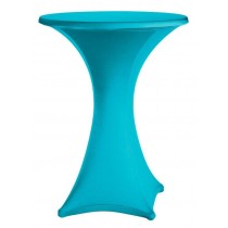 Turquoise Spandex  Poseur Tablecloth 